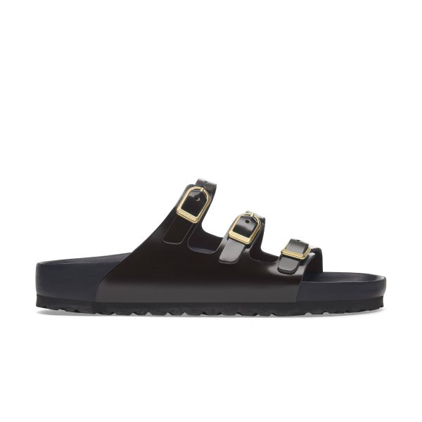 Florida D-Buckle Exquisite High Shine Black Natural Leather Patent - Image 2